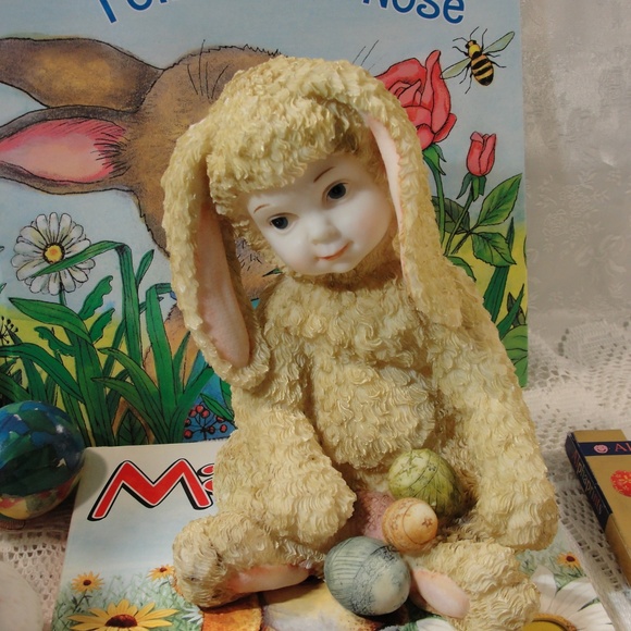 Other - Easter Decor Figure Child Dressed as a Bunny Vtg